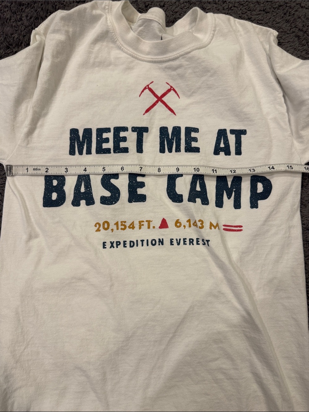 Disney Parks Meet Me At Base Camp Long Sleeve Graphic Tee Size Small UNISEX - Picture 5 of 6